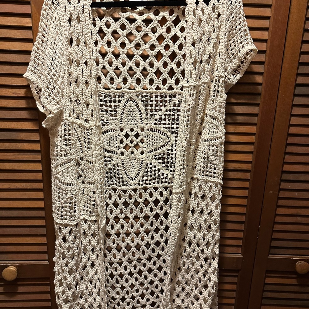 Maurices Cream Crochet Knitwear